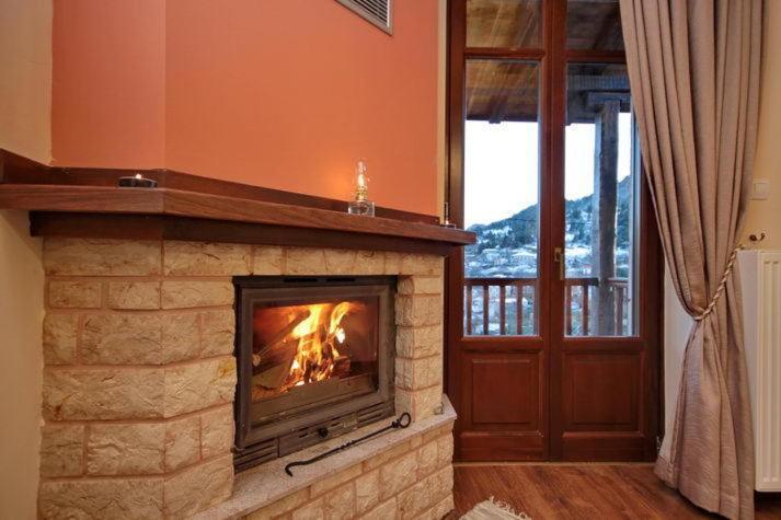 Double Room Balcony Fireplace