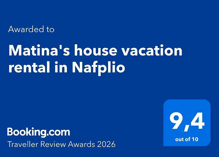 Matina'S House Vacation Rental In Nafplio
